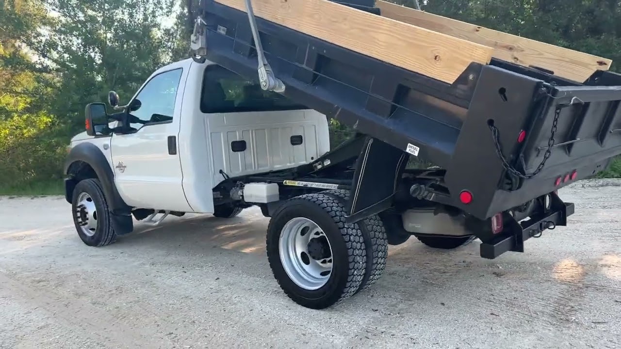 2014 FORD F-450 POWER STROKE DIESEL DUMP TRUCK - 39K