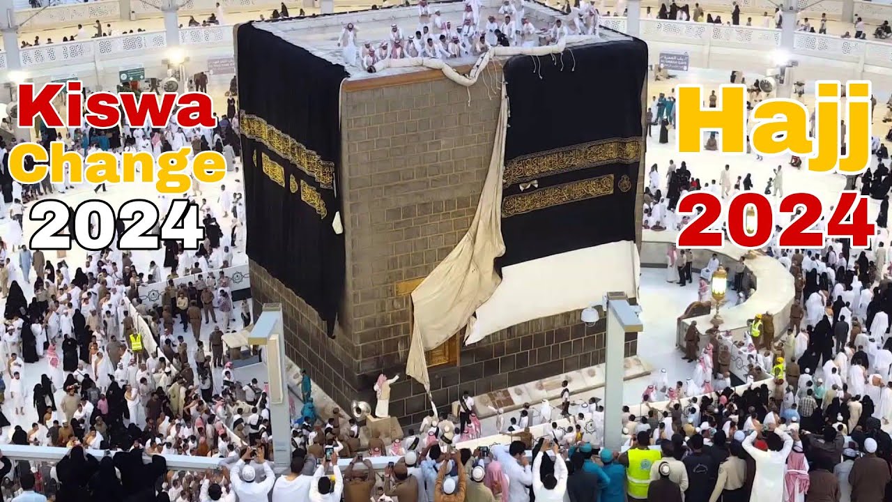 🔴 Kaaba Kiswa Change 2024 | Hajj Live 2024 | Ghilaf E kaaba Change 2024 | Change Exclusive 🕋
