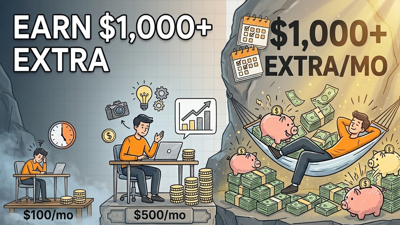 6 Realistic Side Hustles to Earn $1,000+ Extra Every Month (After Your 9-5)