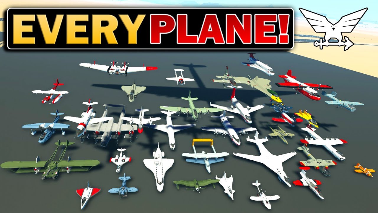 Almost EVERY PLANE I'VE EVER BUILT In Stormworks!