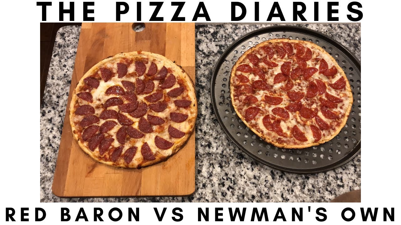 Red Baron vs Newman's Own Frozen Pizza #pizzadiaries #frozenpizza #redbaron #newmansown