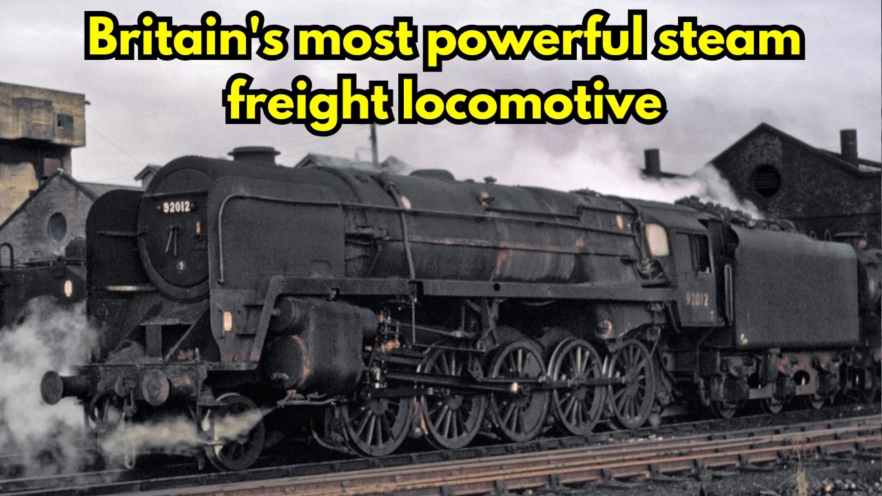 Britain's most powerful steam freight locomotive&mdash;the mighty BR Standard Class 9F #locomotive #fyp