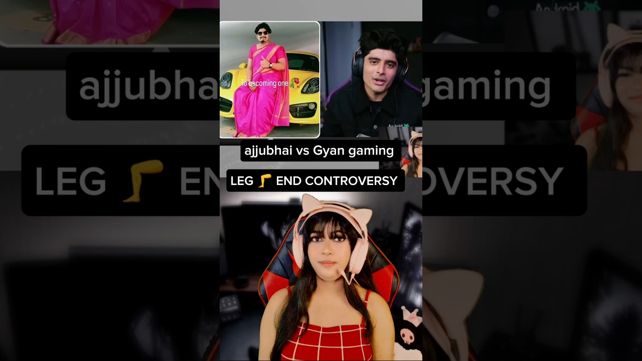 AJJUBHAI CONTROVARSY LEG 🦵 END ON GYAN GAMING 💔 REALITY EXPOSED #controvarsy #totalgaming #ff