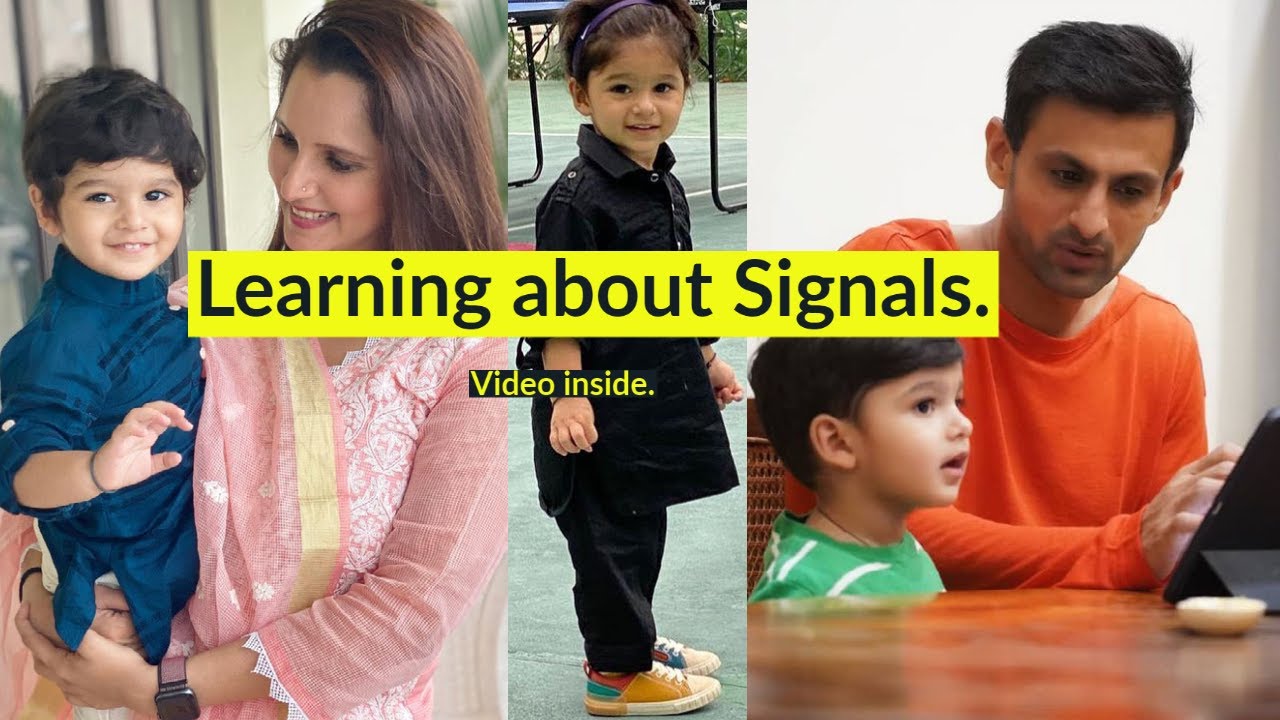 Sania Mirza And Shoaib Malik's son Izhaan Mirza Malik learning all about traffic signals. See video