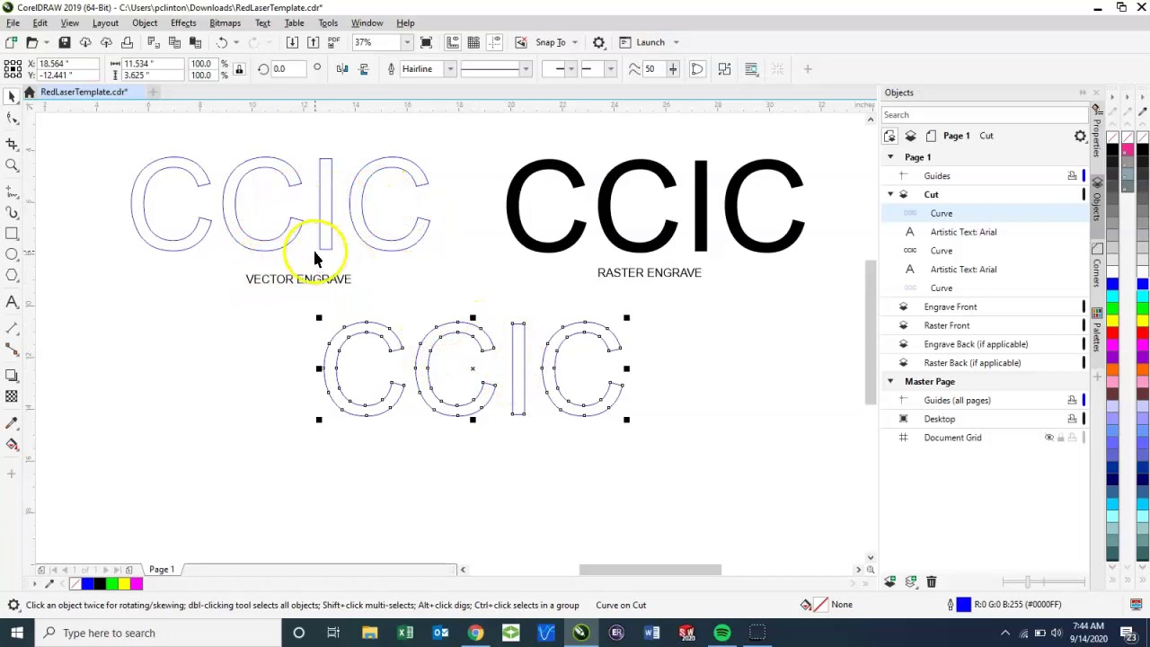 Using CorelDraw w/ Universal Laser