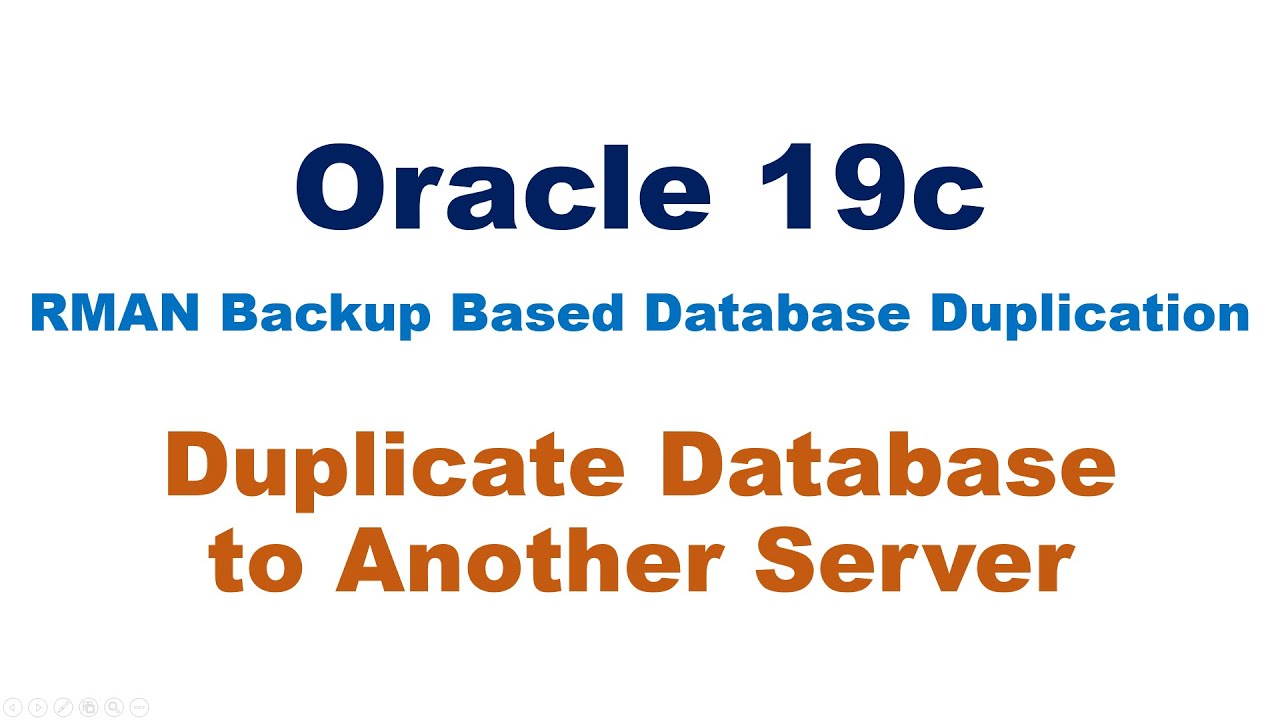 Oracle RMAN Backup Based Duplication (Cloning) on Different Server with Same Name (SHORT)