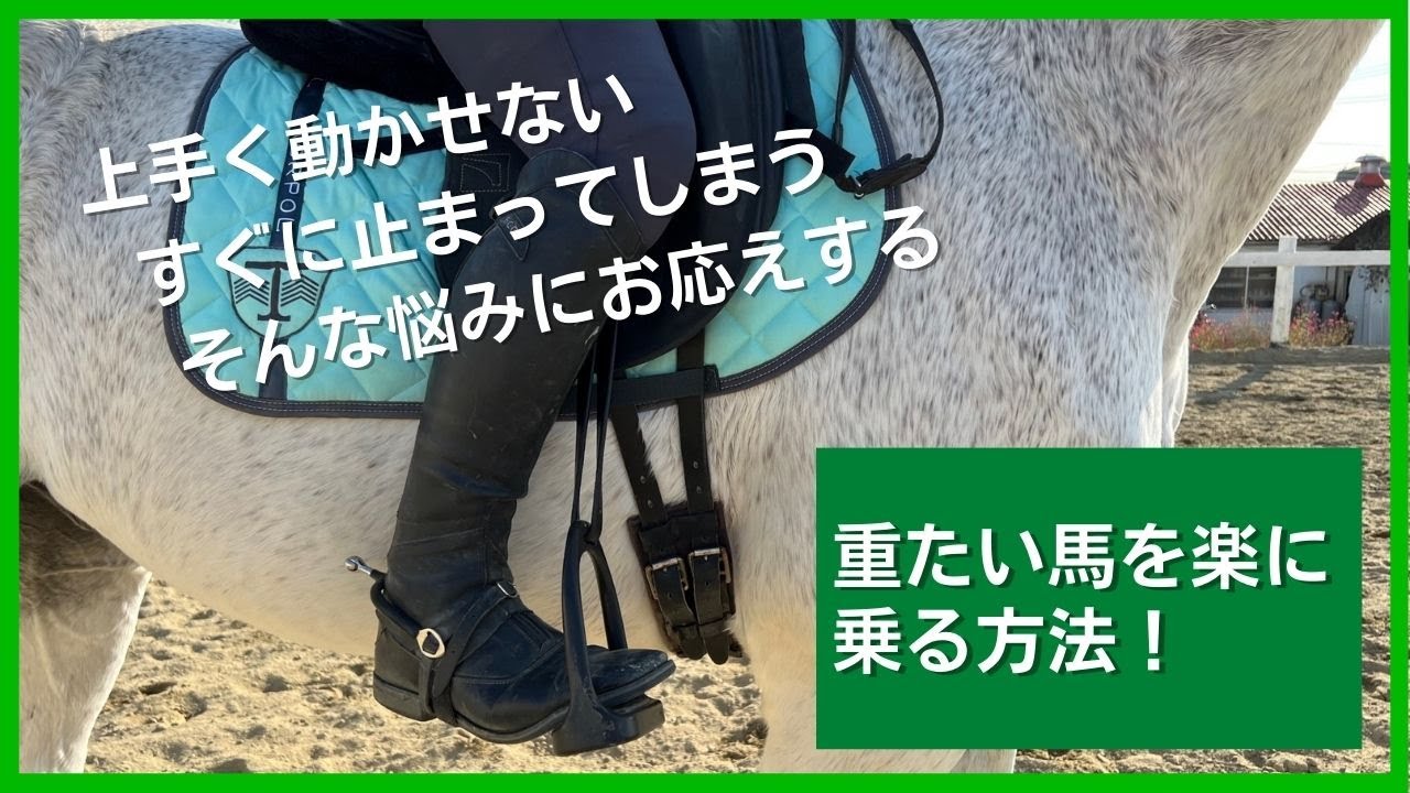 お悩み解決「重たい馬を動かす方法」エルミオーレ豊田　吉川インストラクター＆クッキー