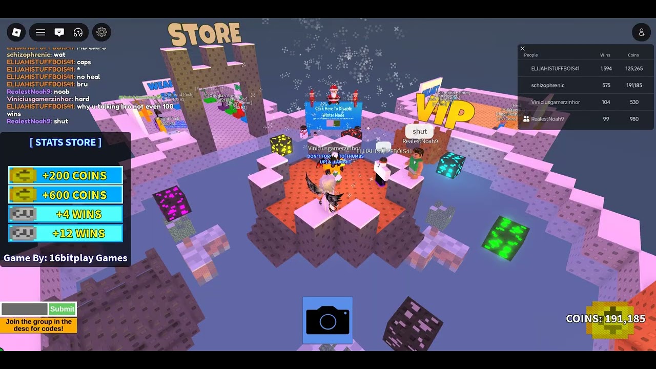 Roblox Skywars Gameplay FFA + PVP at the end.