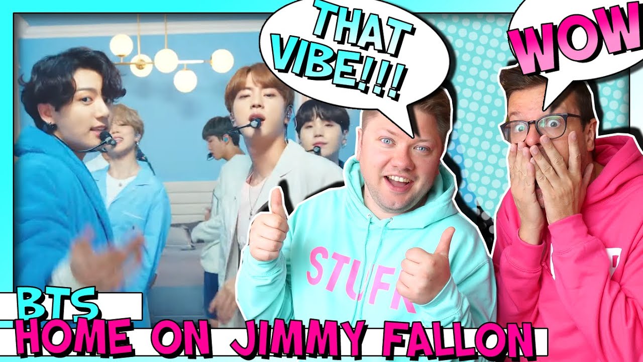 HONEST FIRST TIME REACTION TO BTS SONGS: HOME Live on Jimmy Fallon Tonight Show // 방탄소년단 외국인리액션