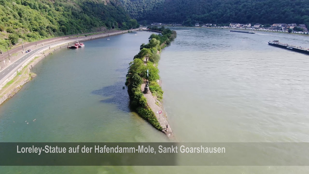 Rhein-Lahn von oben (13): Kaub, Sankt Goarshausen und Nastätten
