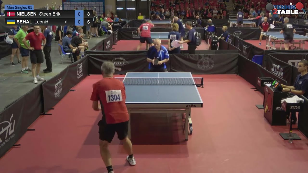 NIELSEN Steen Erik vs SEHAL Leonid - Championnats d'Europe Vétérans 2022 Rimini