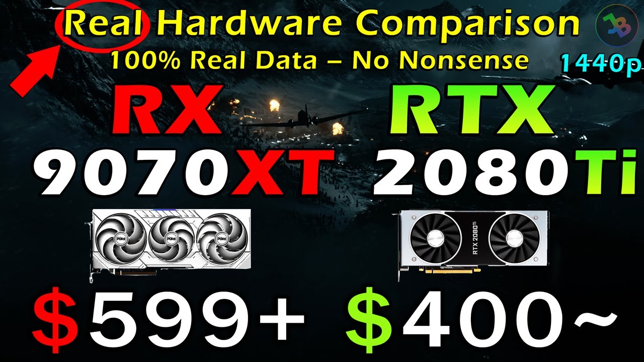 RX 9070 XT vs RTX 2080 Ti | REAL Test in 12 Games | 1440p | Rasterization, RT, FSR4, DLSS | AM4