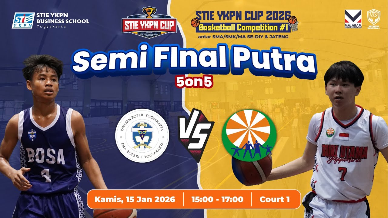 Basketball Competition #1-SEMIFINAL PA-SMA BOPKRI 1 YK VS SMA BUDI UTAMA -  STIE YKPN CUP 2026