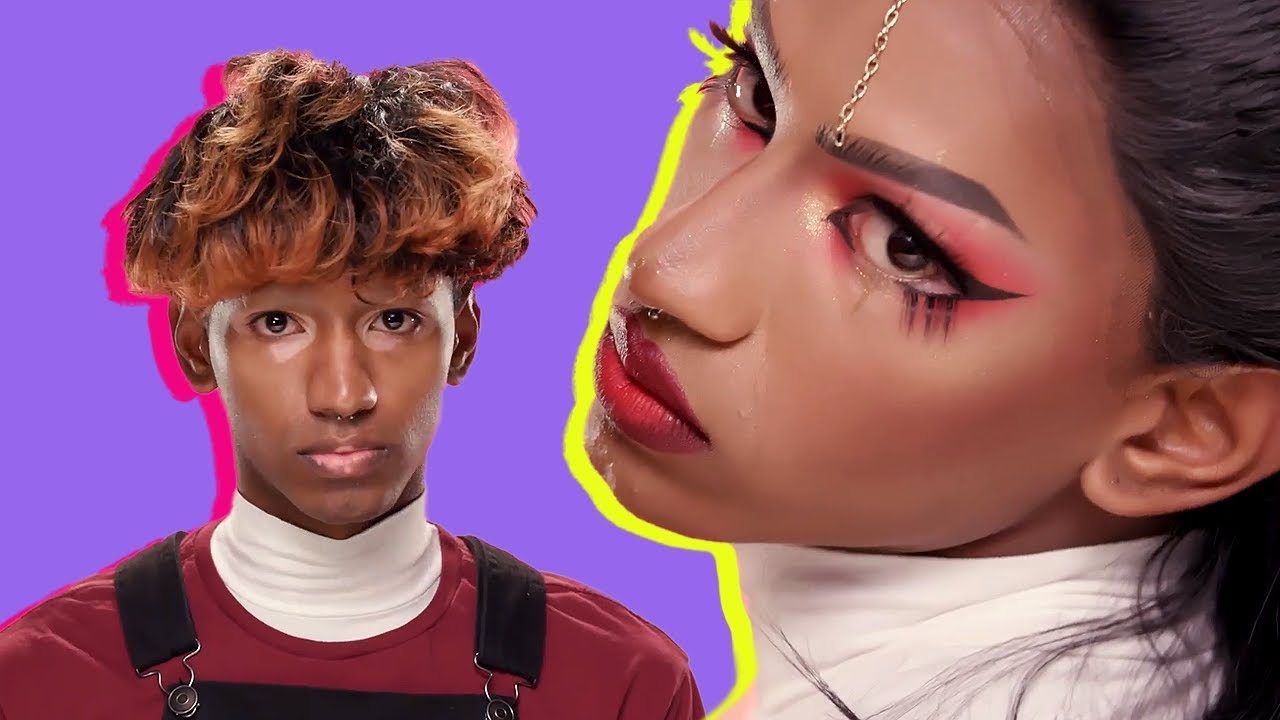 EGYPTIAN GODDESS LOOK | MEN'S MAKEUP TRANSFORMATIONS THAT SLAY