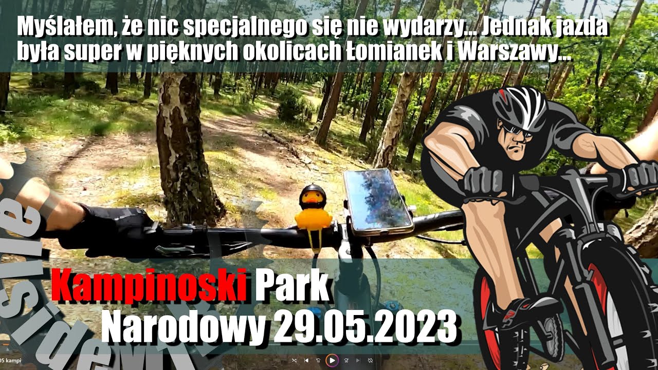 Rowerem MTB po Kampinoskim Parku Narodowym. Scott Genius 910 2022. Kampinos 23 maj 2023. Super trasy