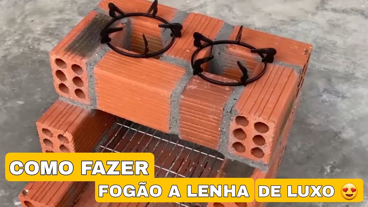 COMO FAZER FOGAO DE 2 BOCAS  DE LUXO 2024 DE MANEIRA SIMPLES E F&Aacute;CIL