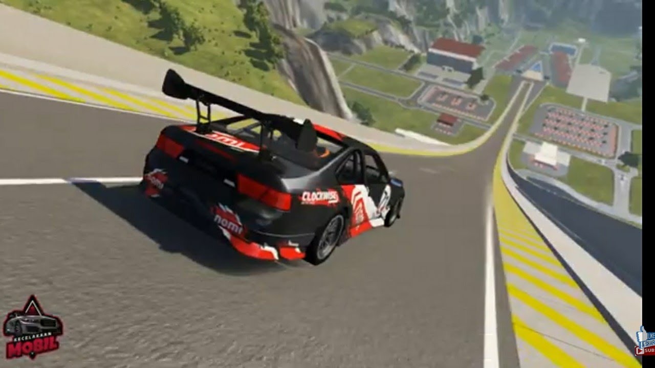 Kompilasi Mobil Terbang Kecelakaan Terguling Terbalik Hancur - Animasi Kartun Games Beamng Drive