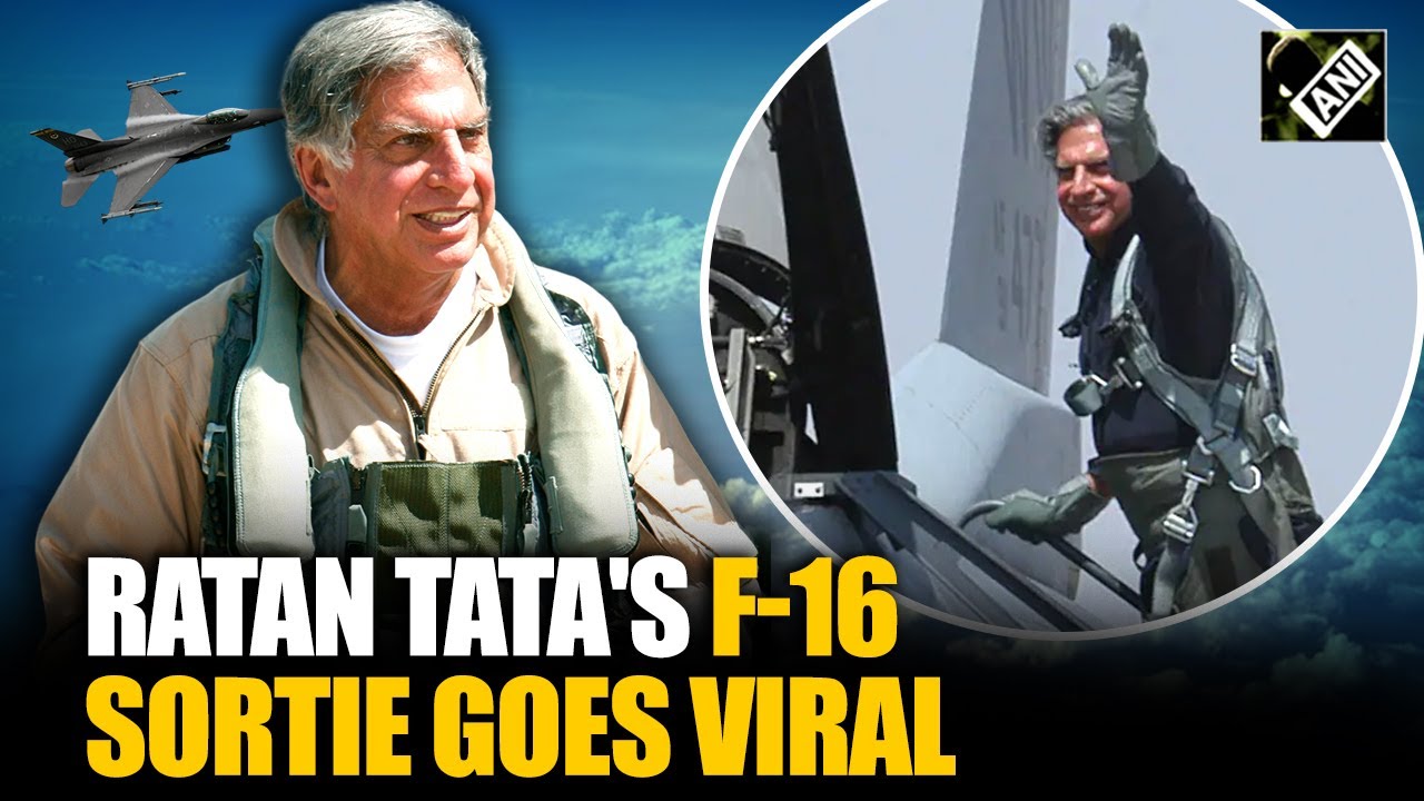 When Ratan Tata flew F-16 Fighter Jet; Video goes viral on the internet after his demise