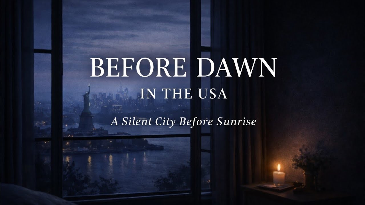 Almost Silent Night Sound for Deep Sleep | Before Dawn in USA | 8 Hours