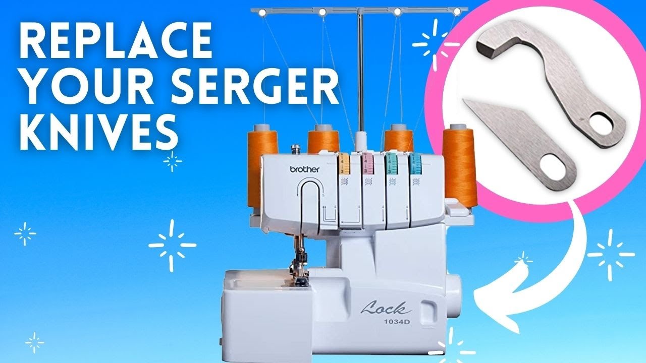 How to Change Your Serger/Overlocker Knives. Serger knife replacement. How to replace Serger blades