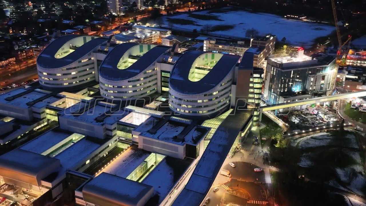 University hospitals Birmingham UHB 4K drone Video