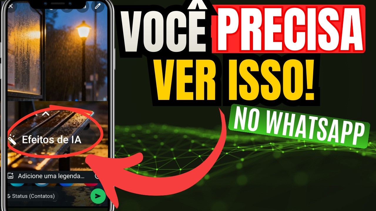 Testei os NOVOS EFEITOS de IA no STATUS do WHATSAPP!