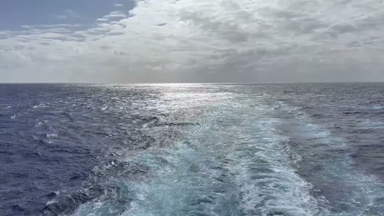 Heckwelle Kreuzfahrtschiff April 2025