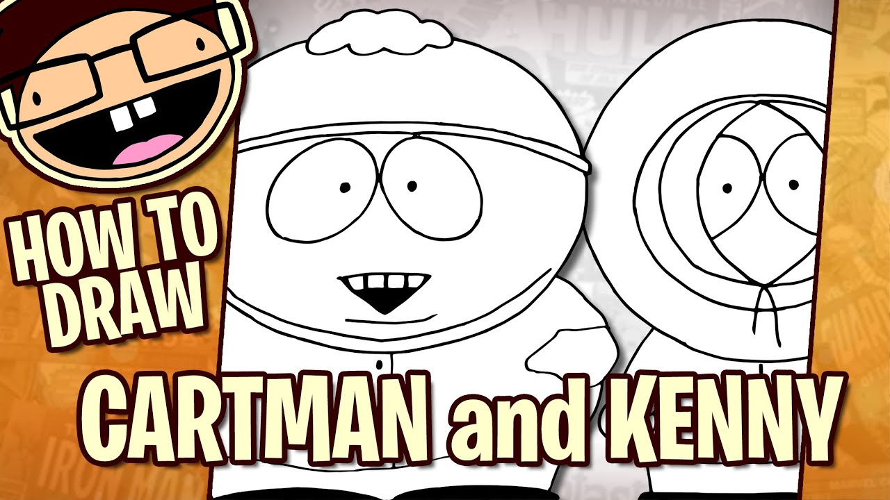 How to Draw CARTMAN and KENNY (South Park) | Narrated Step-by-Step Drawing Tutorial