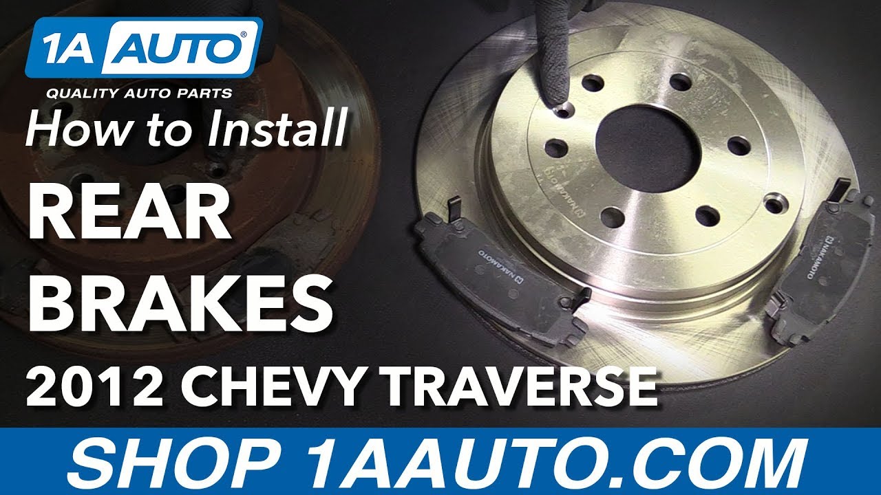 How to Replace Rear Brakes 09-14 Chevy Traverse