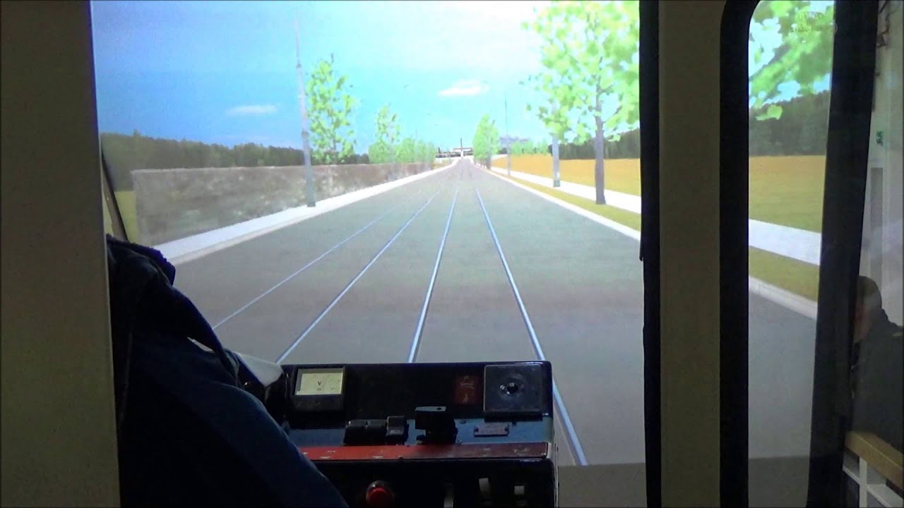 Symulator tramwaju 105Na w Muzeum Techniki i Komunikacji w Szczecinie