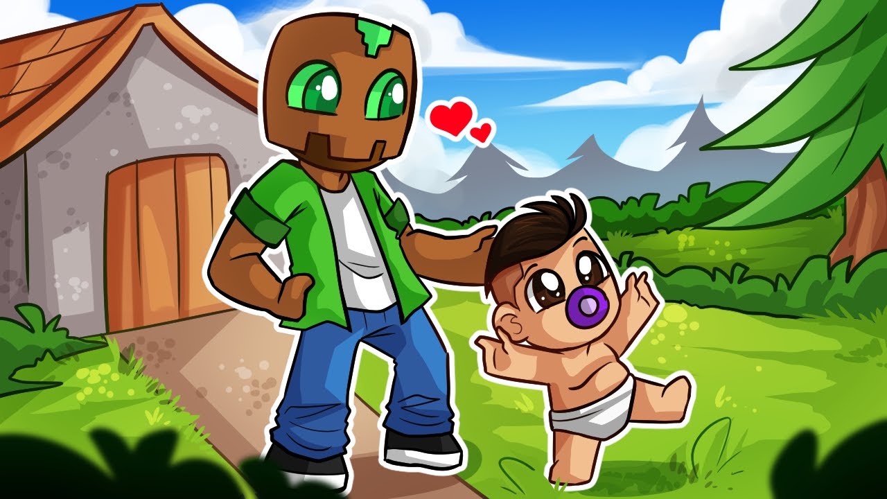 MI AMIGO se CONVIERTE en BEB&Eacute; en MINECRAFT! 😂👶 MINECRAFT ALEATORIO