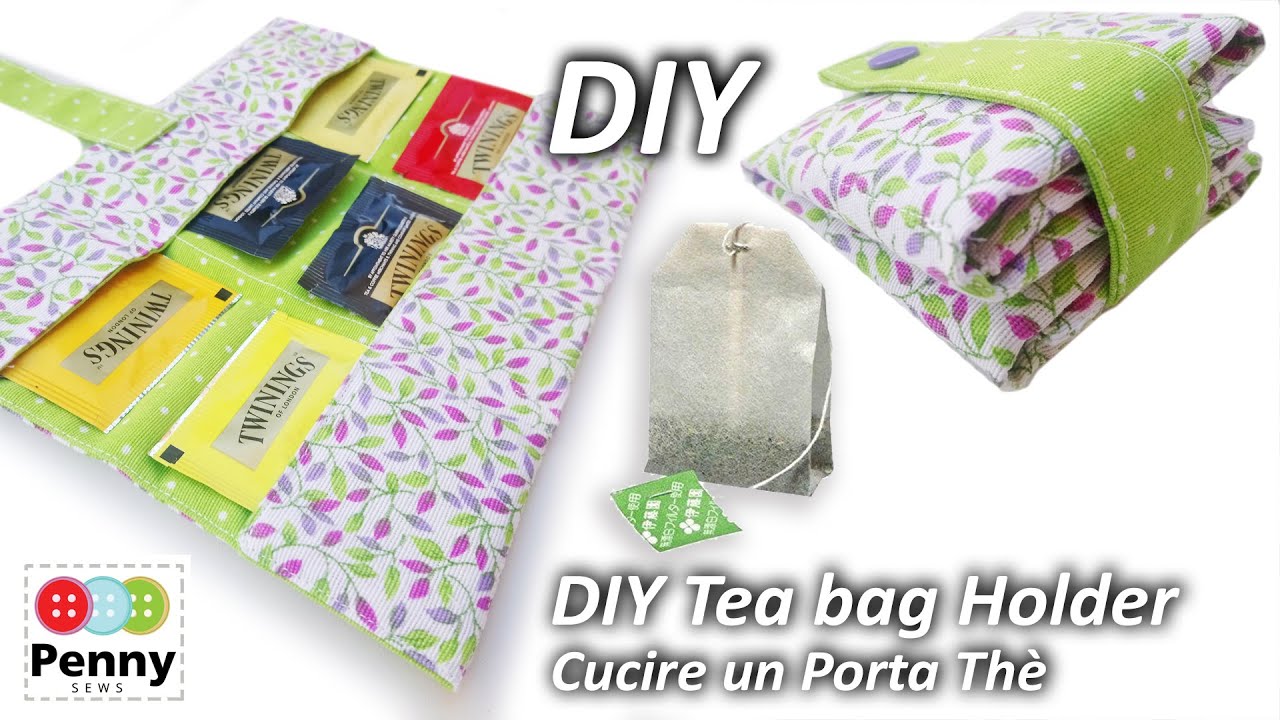How to sew a Tea bag Holder | Cucire un porta bustine da thè |  DIY Tea Wallet