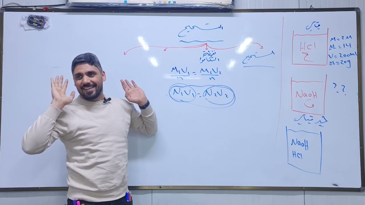 كيمياء السادس الإعدادي/ الفصل السادس( الكيمياء التحليلية )/ التسحيح المحاظرة الأولى