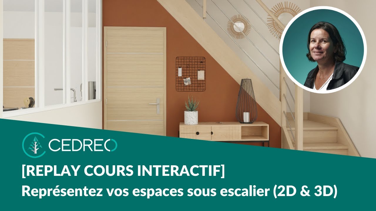 [Replay cours interactif] Représenter une pièce sous escalier
