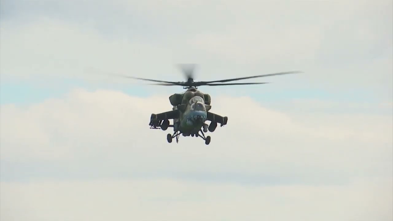 Battle For Ukraine⚔️  🇷🇺 🇺🇦  Mi-35 Attack Helicopter Real Combat Footage