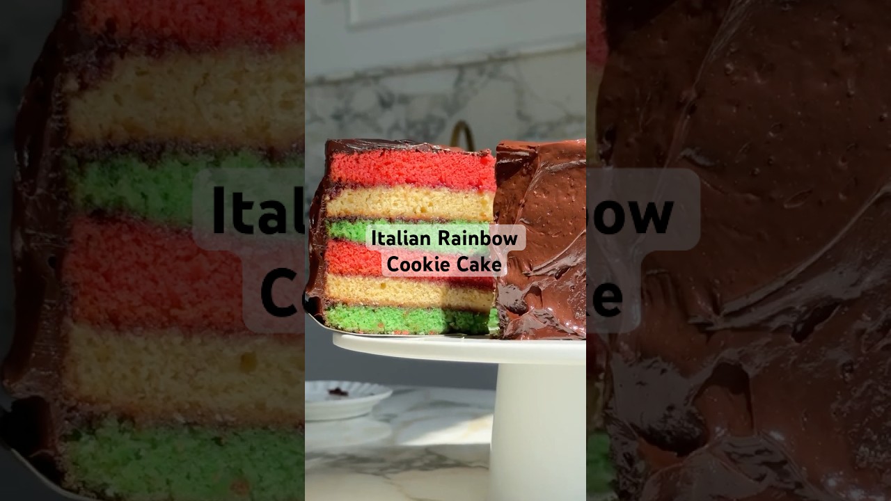 say hello to this delectable ITALIAN RAINBOW COOKIE CAKE.
