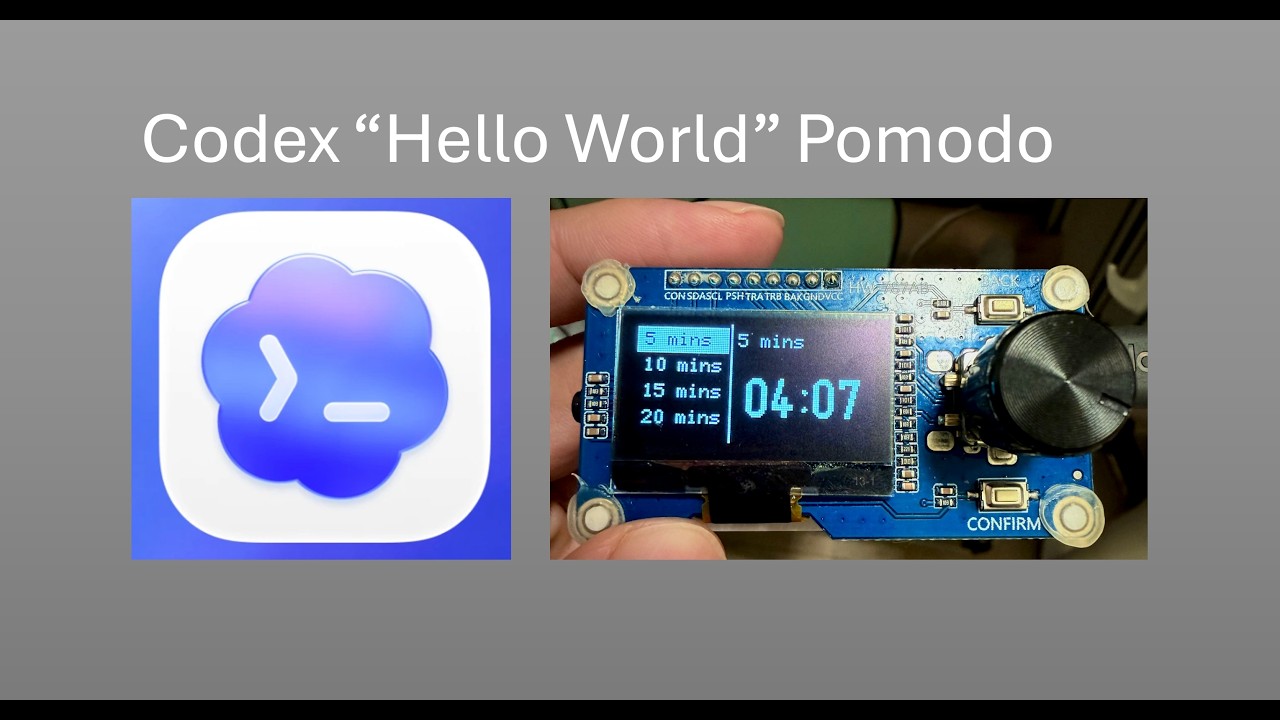 Codex Vibe Coding: Build an ESP32 OLED Pomodo Timer