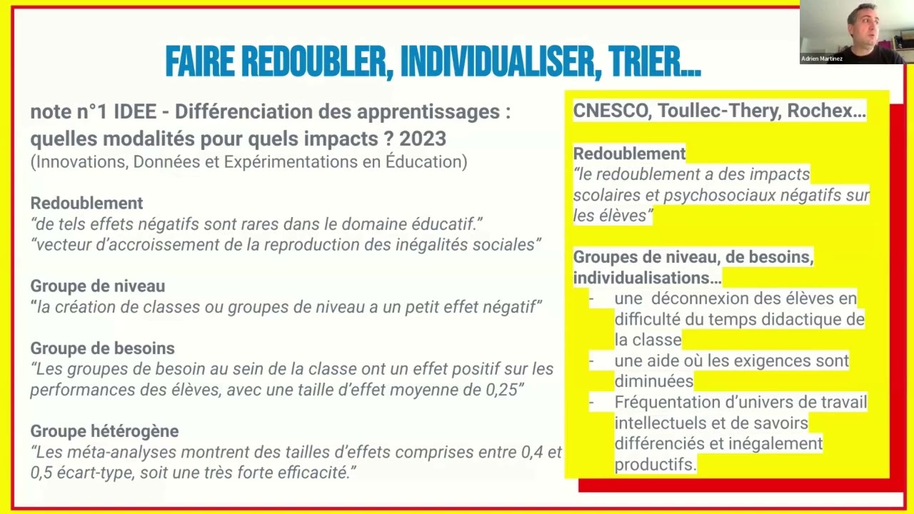 Fabrication du tri social, individualisation, égalité des chances
