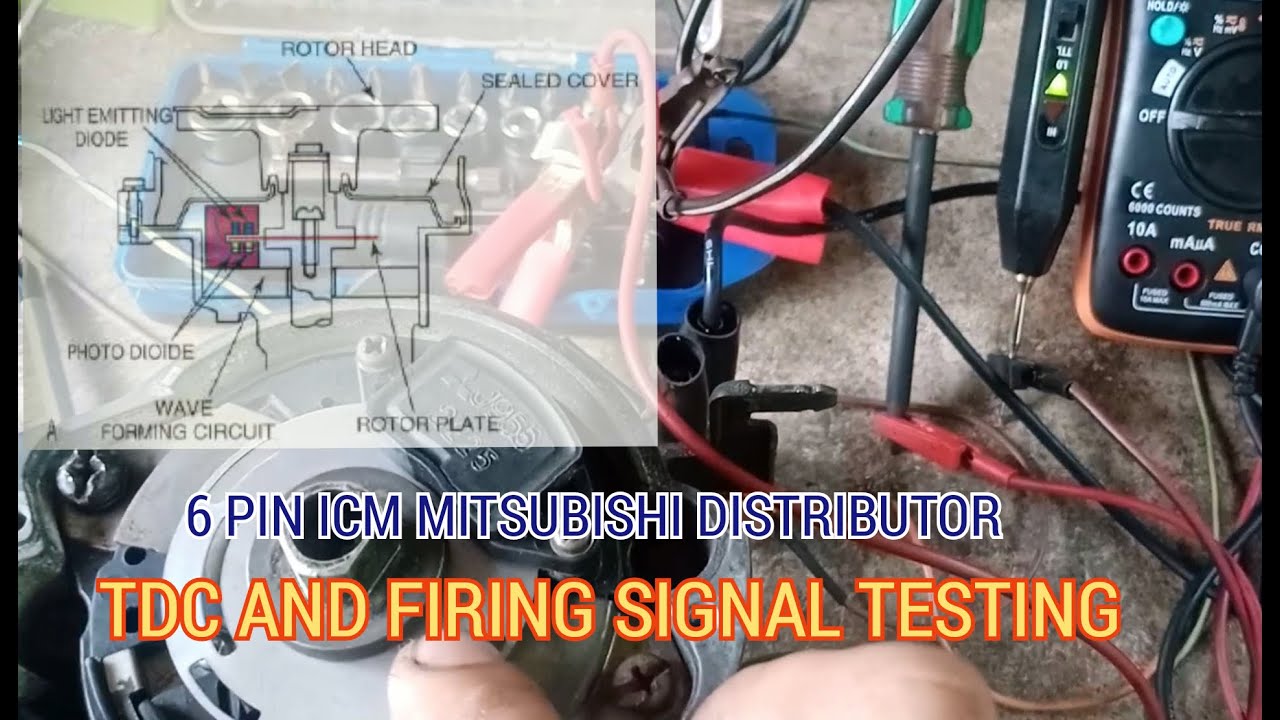 6 PIN ICM MITSUBISHI DISTRIBUTOR SIGNAL OUTPUT TESTING