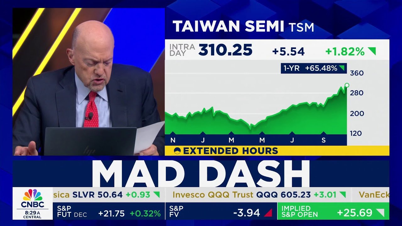 Cramer's Mad Dash: Taiwan Semi