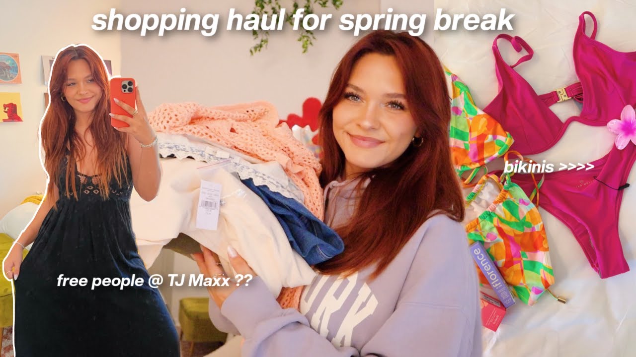 Spring break essentials HAUL 💌 TJ Maxx, AE, Urban