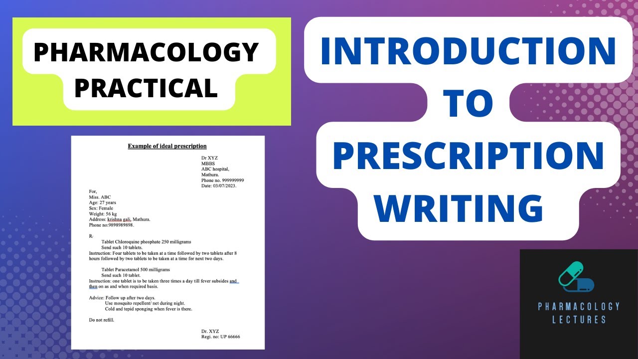 introduction to prescription writing, pharmacology practical, MBBS #pharmacology