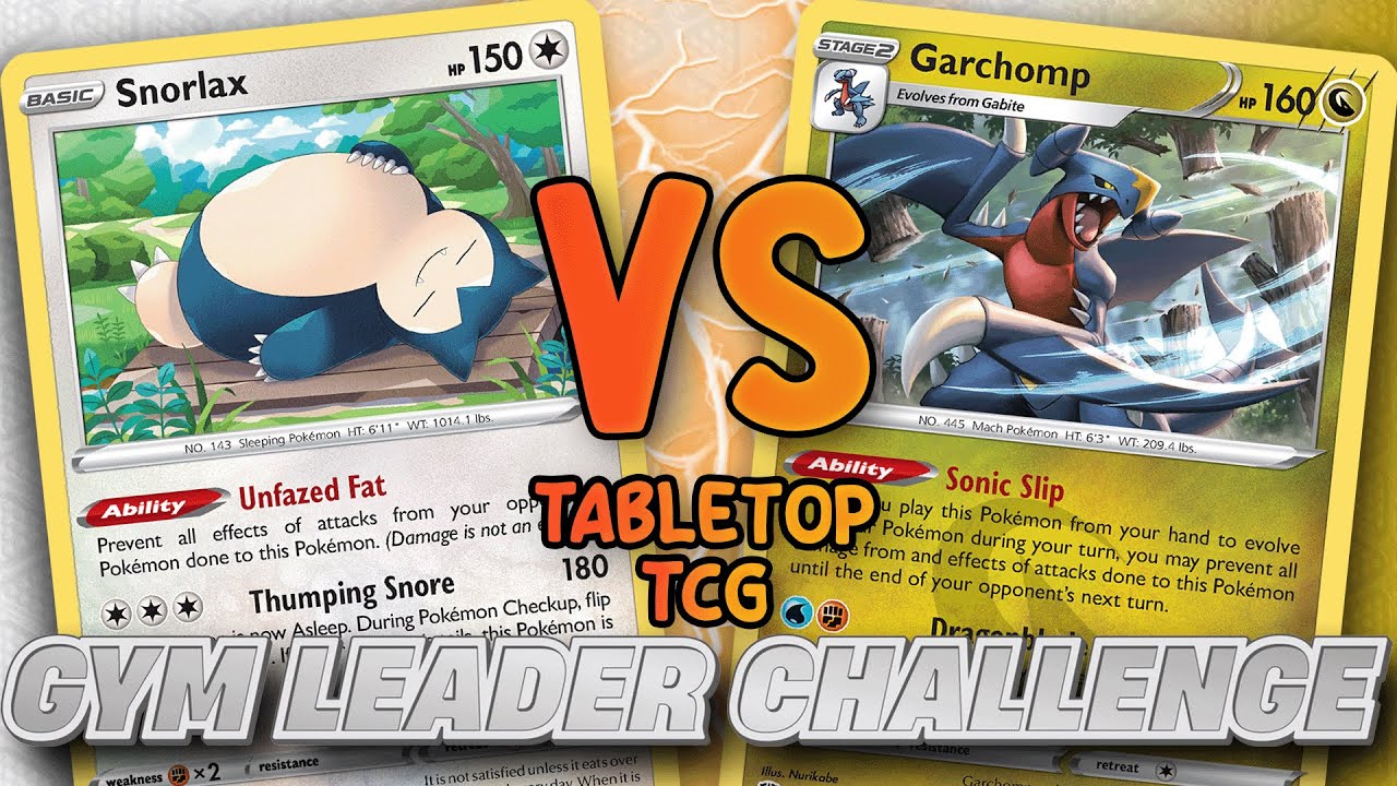 Snorlax and Garchomp Face Off in this Pokemon TCG Gym Leader Challenge Battle!! Pokemon TCG Tabletop
