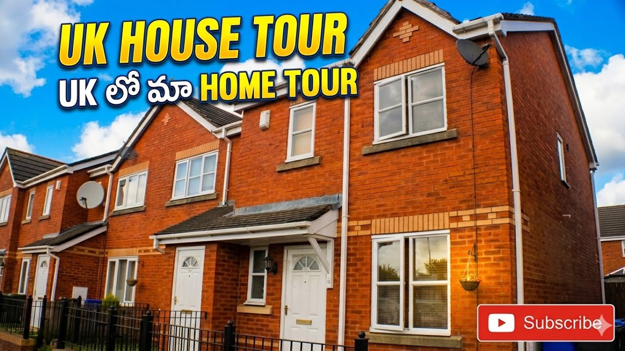 UK లో మా ఇల్లు ఎలా ఉంటుంది? 🇬🇧🏡 | UK Full House Tour in Telugu