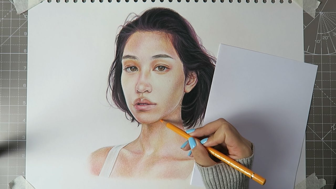 COLOURING TUTORIAL + TIMELAPSE🌈 // Faber Castell Polychromos Pencils (24 Set) by Genine Labis