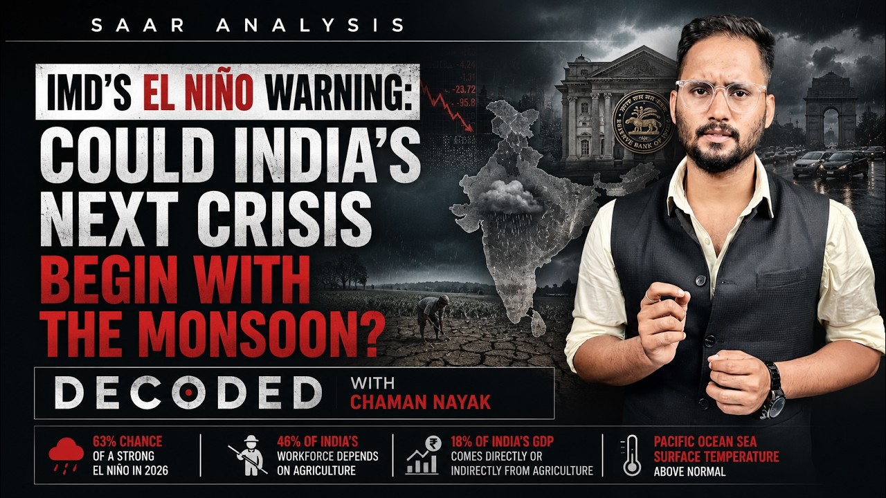 IMD's El Nino Warning: Could India's Next Crisis Begin With the Monsoon? | Decoded| SAAR |