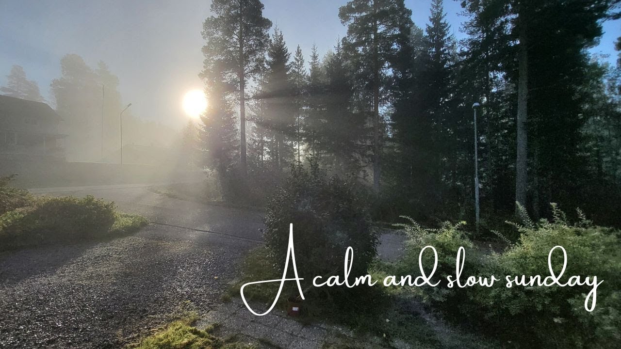 Cozy Slow Sunday | LEGO Building, baking banana chocolate cake, autumn nature walk