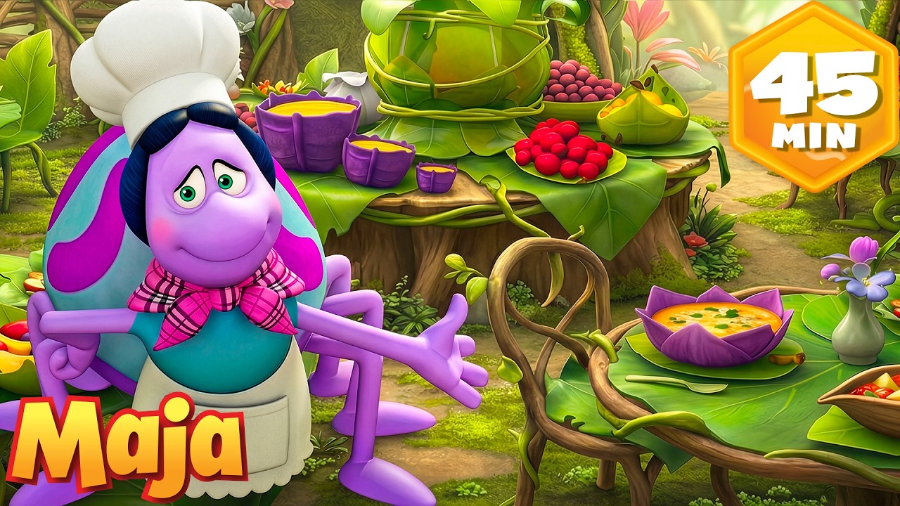 Thekla otwiera łąkową knajpę! 👨🏻‍🍳 Pszczółka Maja | Bajka dla Dzieci