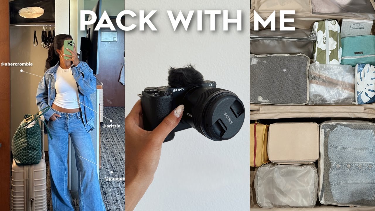 PACK WITH ME FOR GREECE 🇬🇷 amazon travel must haves, makeup haul, travel tips, nails & lashes done
