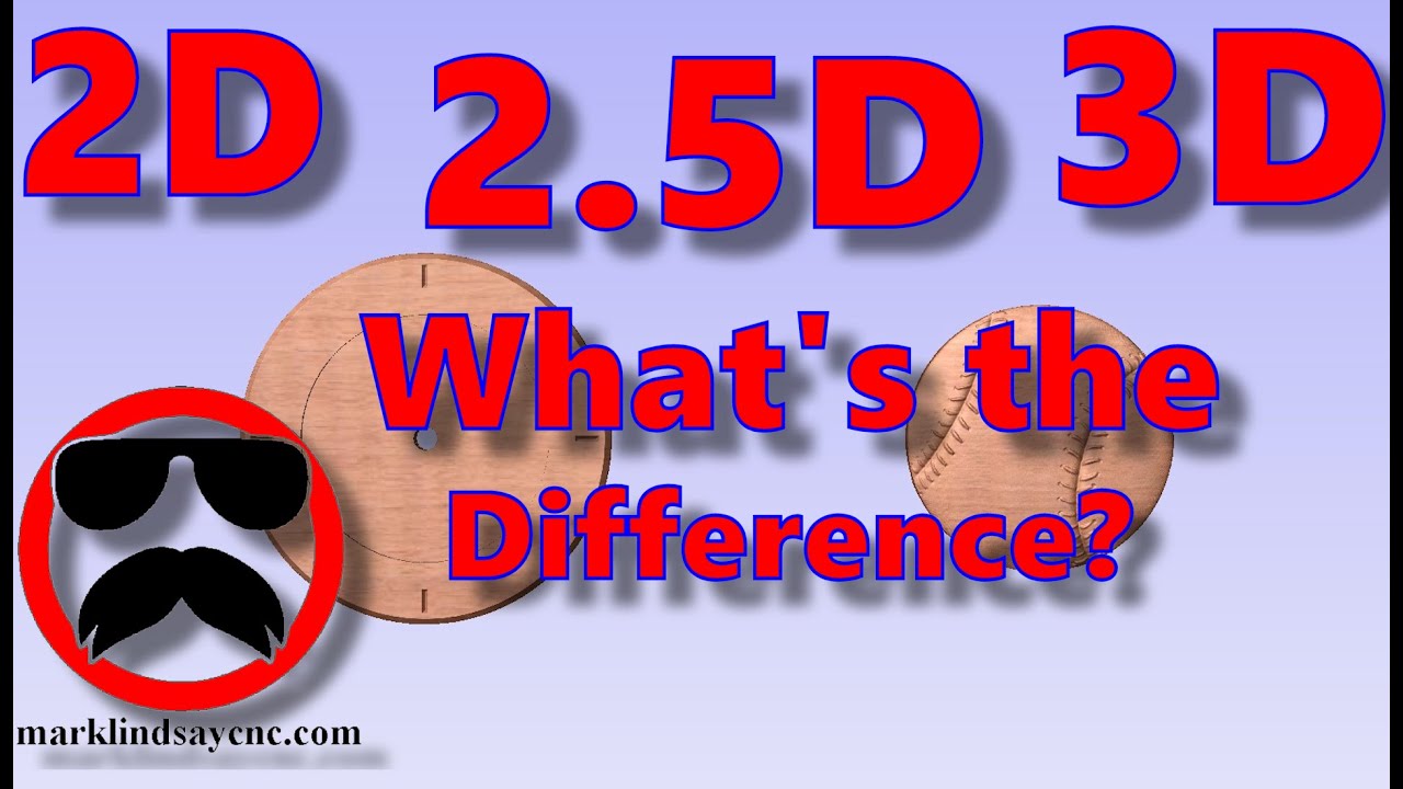 2D vs 2.5D vs 3D Carving - Part 36 - Vectric For Absolute Beginners
